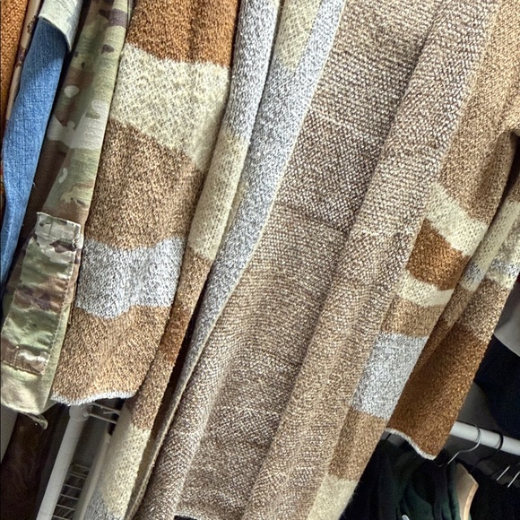 Striped Open-Front Cardigan - Picture 3 of 5